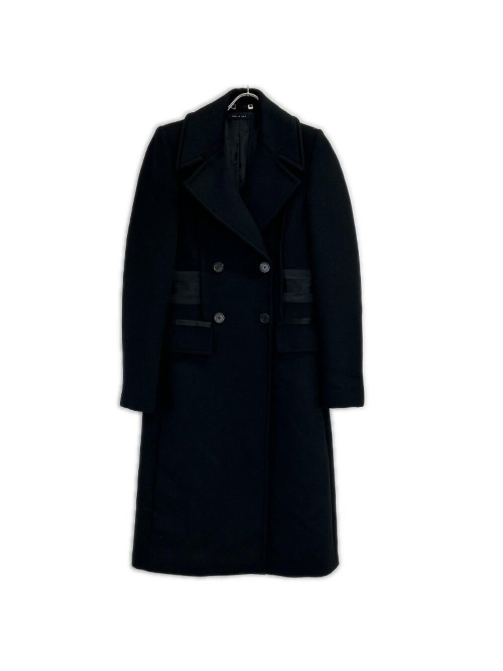 Gucci Black Wool Angora Cut Replacement Coat
